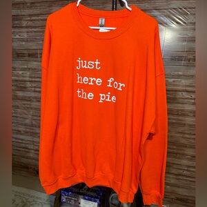 Gildan Orange Crewneck Sweater with Fun Text